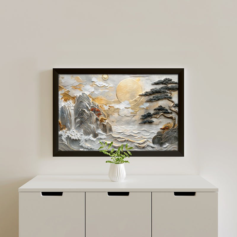 Heva Abstact Scape Wall Painting