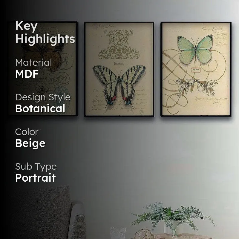 Flutter Frame Wall Painting - Set Of Three media 2