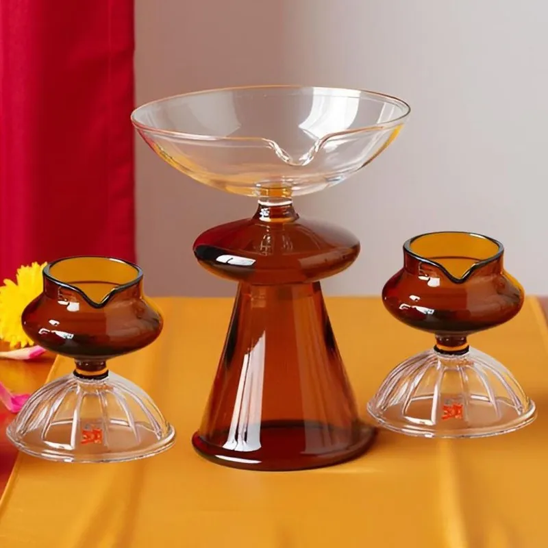 GlowKriti Ethnic Decorative Diya -3 Piece Set media 4