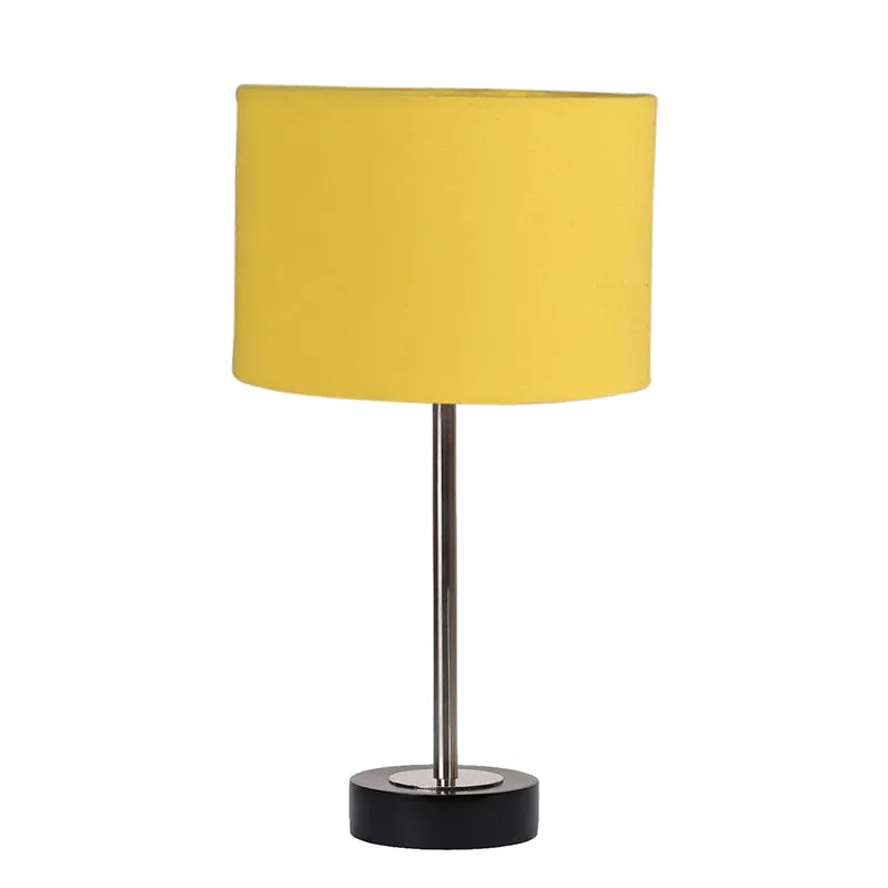 Cotin I Rodin Wooden Table Lamp - Yellow,Silver,Black media 4