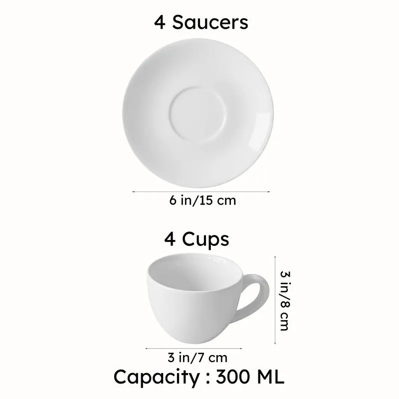 Sragen Handmade Cup & Saucer (300 ML) - Eight Piece Set media 6