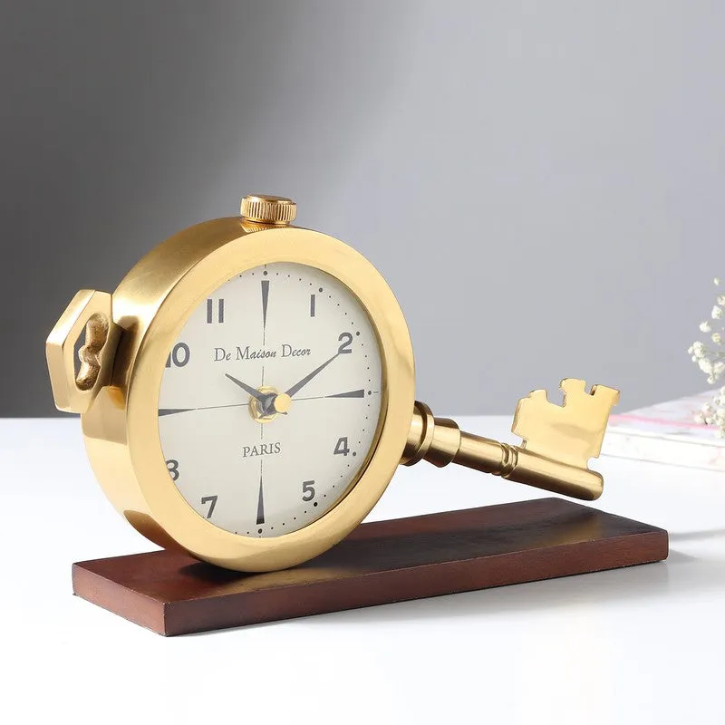 AuraClock Table Clock - Gold media 3