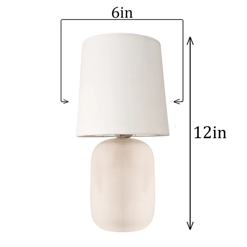 Ibex Ceramic & Fabric Table Lamp - White media 6