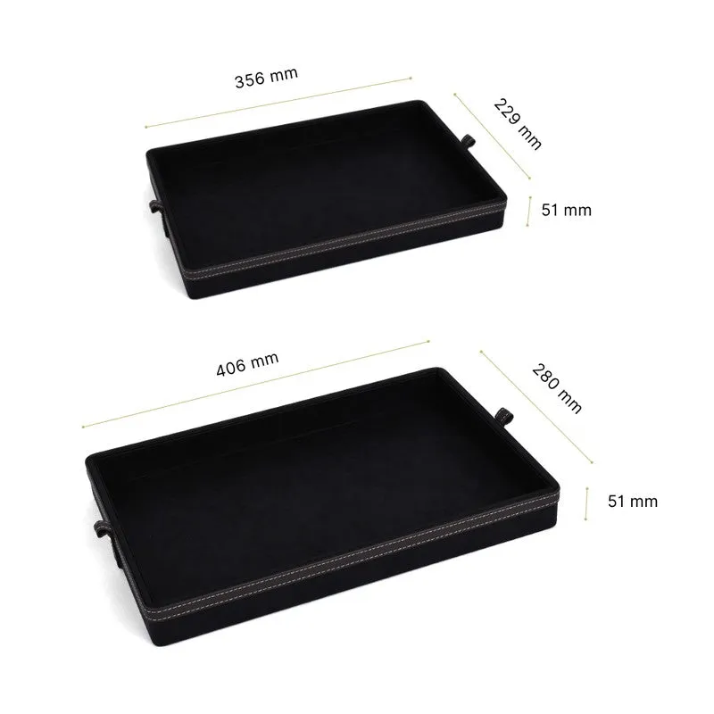 Elara Dote Serving Tray (Black) - Set Of Two media 10