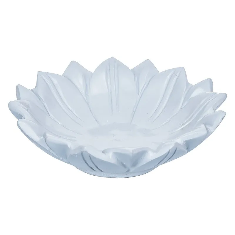 Classic Lotus Resin Urli - White media 8
