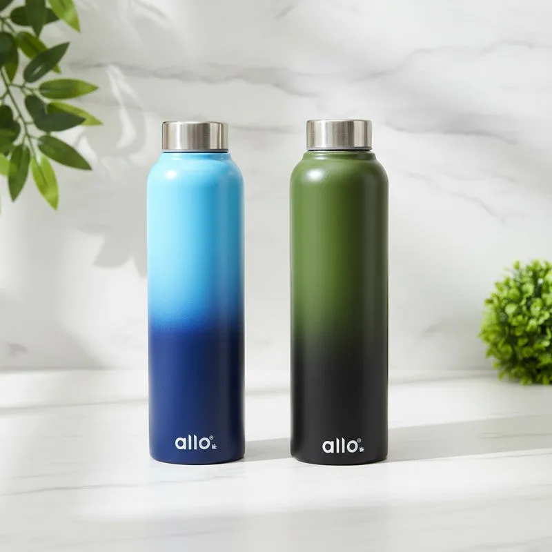 AquaLift Stainless Steel Water Bottle (950 mL Each) - Set Of Two media 1