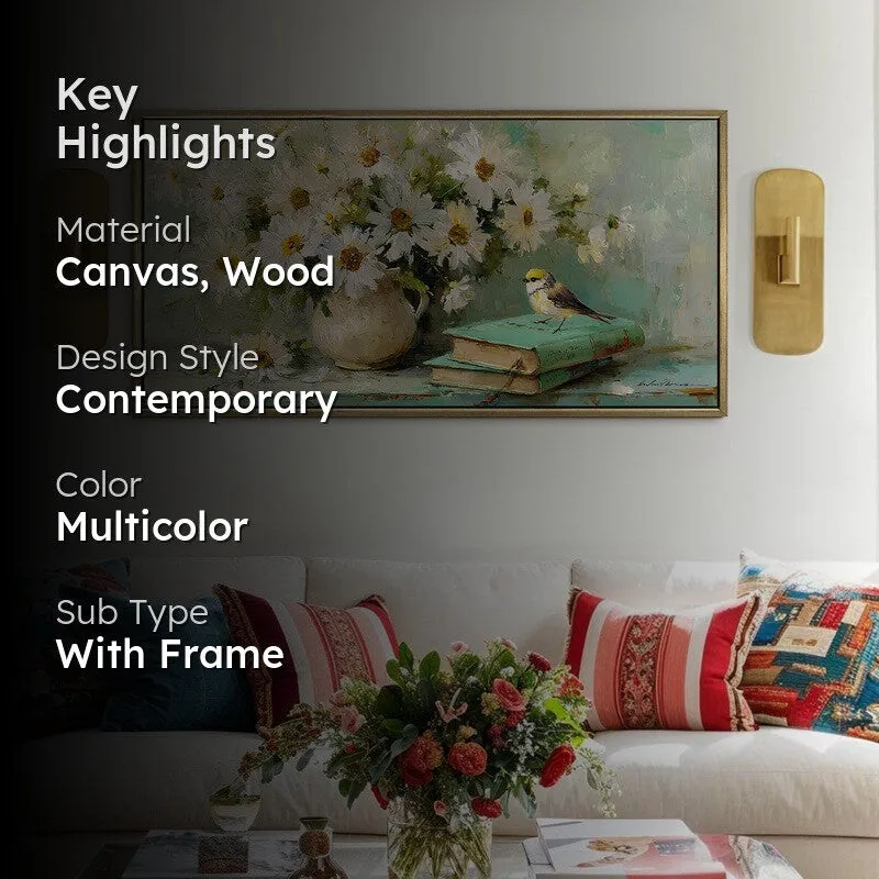 Soft Serenity Canvas Wall Painting With Frame media 2