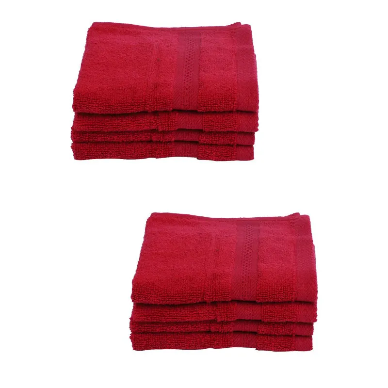 Miorah Face Towel (Red) - Set Of Eight media 5