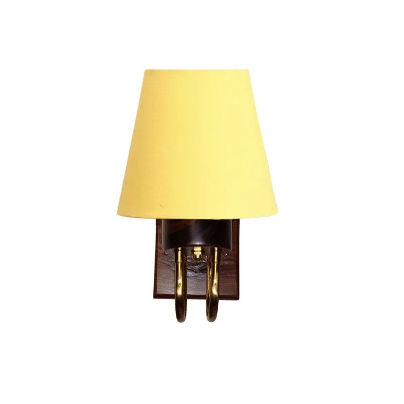 Gilded Arch Decorative Cotton Wall Lamp - Yellow media 3