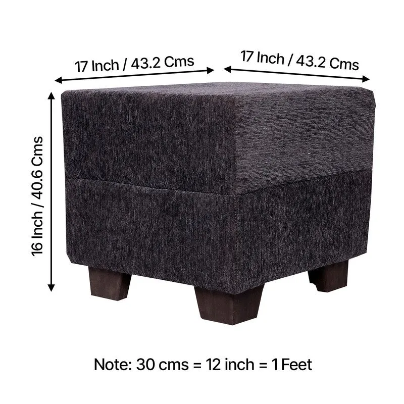 Krixon Pine Wood Pouffe (Grey) - Set Of Two media 9