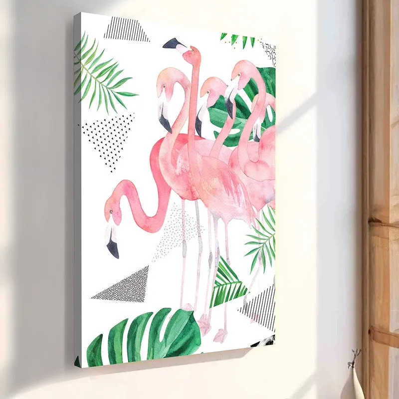 Flamingo Flamboyance Wall Art media 3