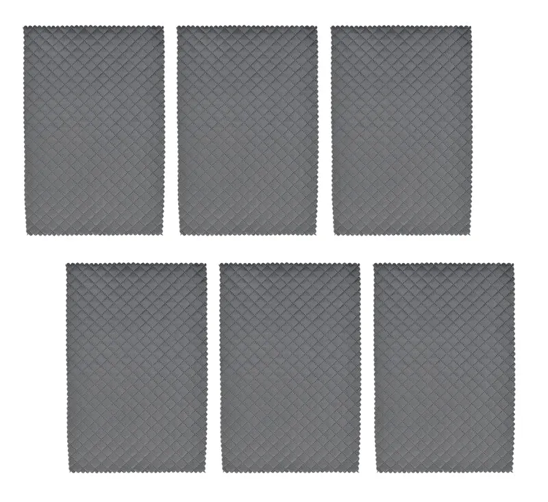 Osric Velvet Quilted Placemat (Grey) - Set Of Six media 4