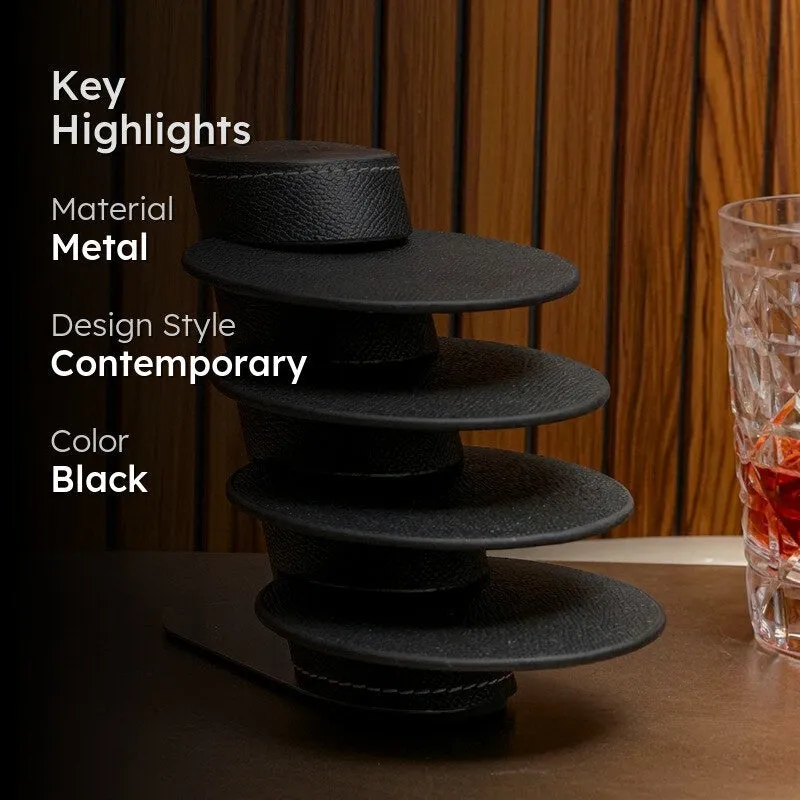 Curve Nest Metal Coasters - Five Piece Set media 2