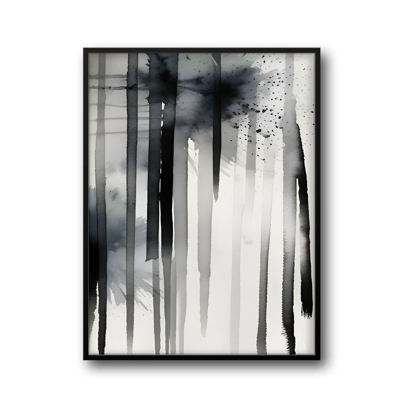 Ink Trails Framed Canvas Wall Painting media 6