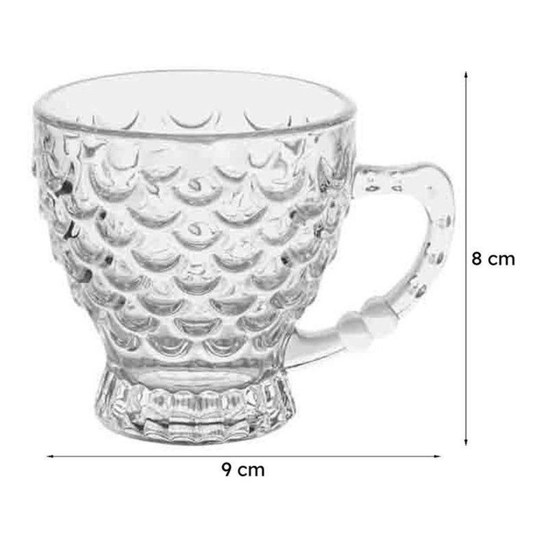 Fish Glass Tea Cup (200 mL Each) -  Set of Six media 6