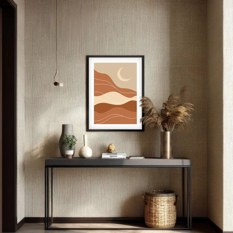 Desert Drift Canvas Wall Painting With Black Frame media 4