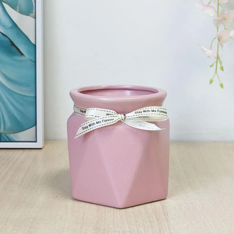 Quirky Contours Vase - Pink media 1