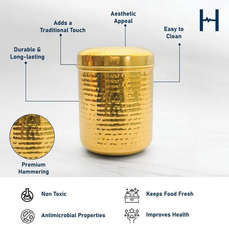 PureForm Gold Brass Container - 4500 mL media 10