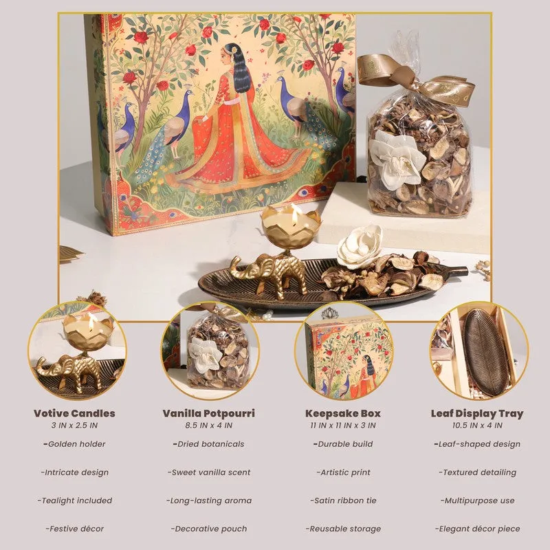 Elephant Bloom Diwali Hamper - Three Piece Set media 7