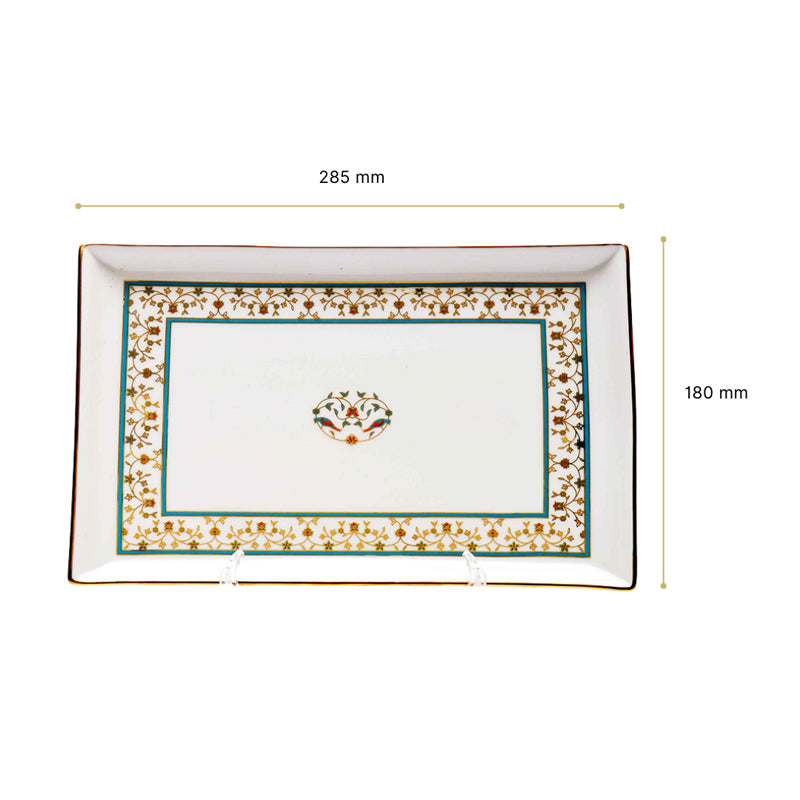 Gilded Mavi Tabletop Porcelain Platter media 6