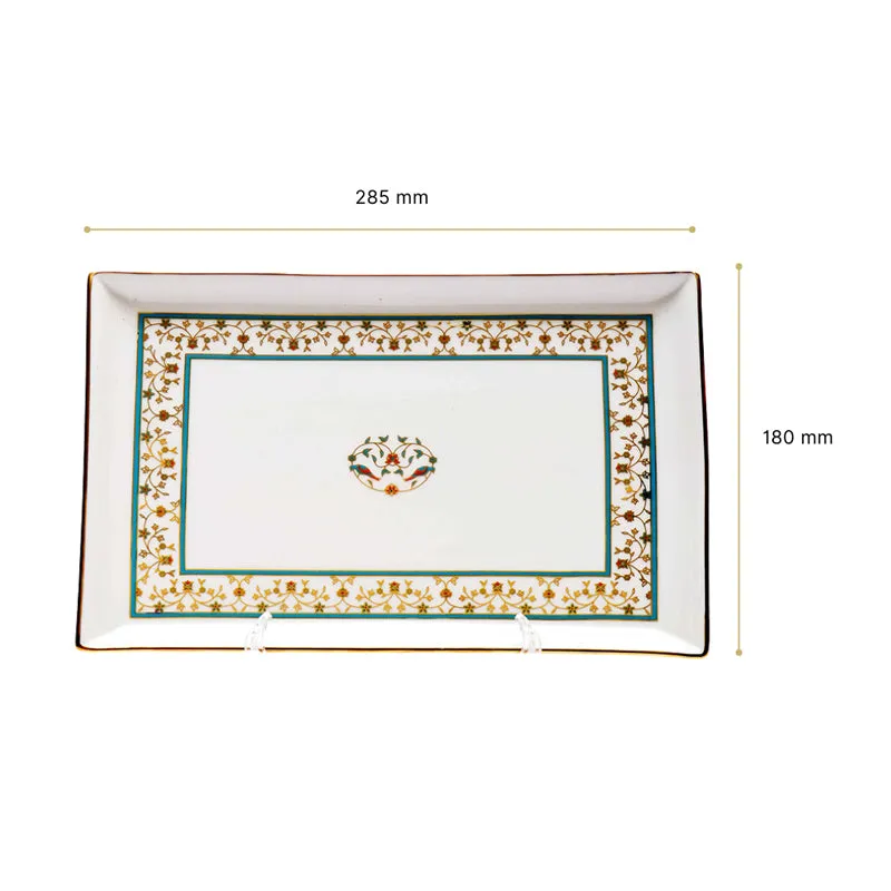 Gilded Mavi Tabletop Porcelain Platter media 6