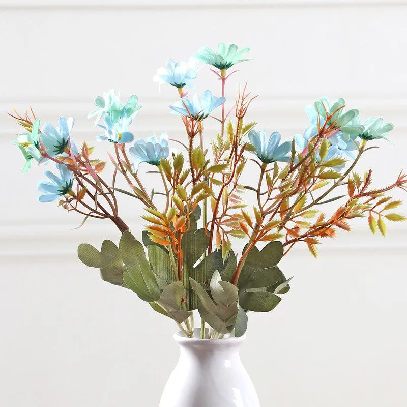 Autumn Daisy Artificial Flowers - Blue media 4