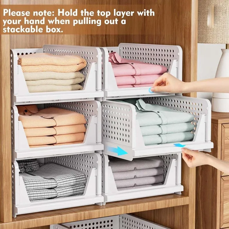 Elegant Stackable Wardrobe Organizer - Set of Twelve media 6