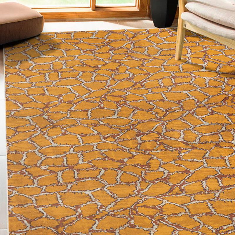 Ailin Abstract Polyester Anti-Skid Carpet - Yellow media 3