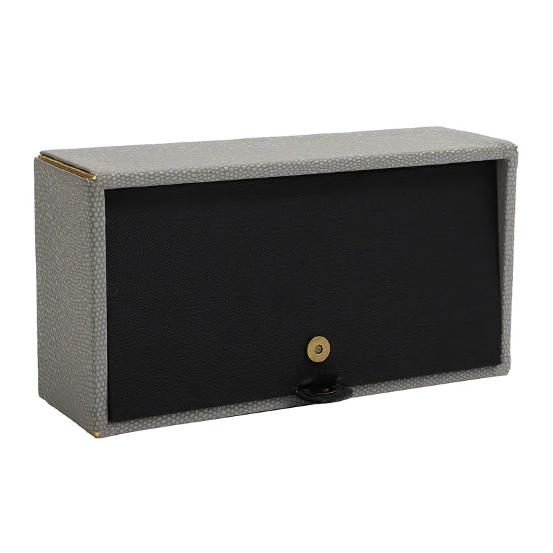 Meho Leather Tissue Box - Grey media 4