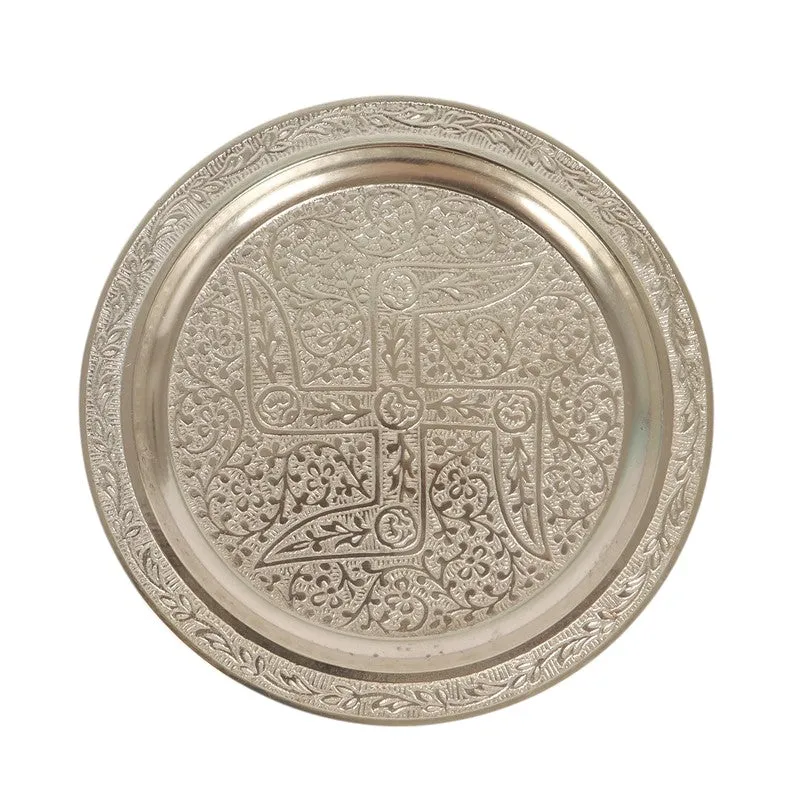 Mangala Pooja Thali Set (Silver) - Five Piece Set media 5