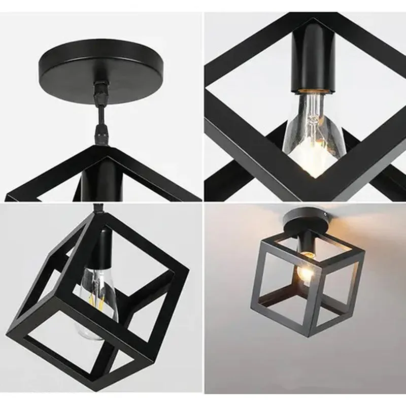 Cuboid Lit Ceiling Lamp media 3