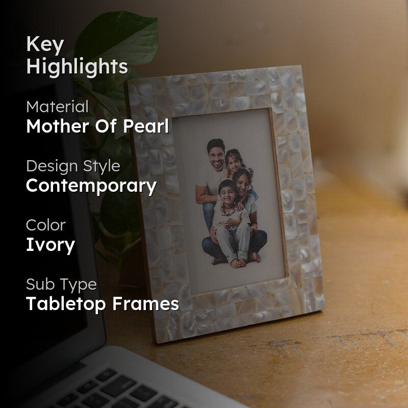 Arvo Mother Of Prearl Table Photo Frame media 2