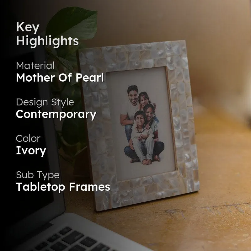 Arvo Mother Of Prearl Table Photo Frame media 2