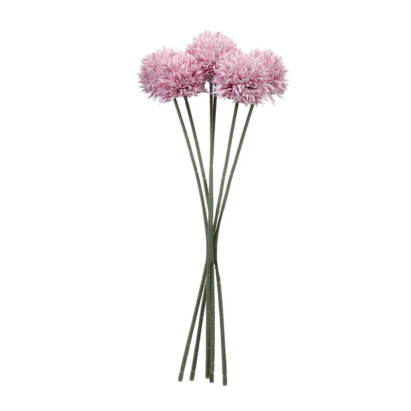 Artificial Realistic Chrysanthemum Flower Stick (Lavender) - Set Of Six media 5