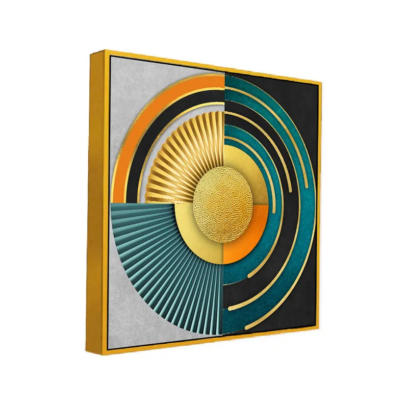 Circle Of Colors Canvas Wall Art With Frame media 3