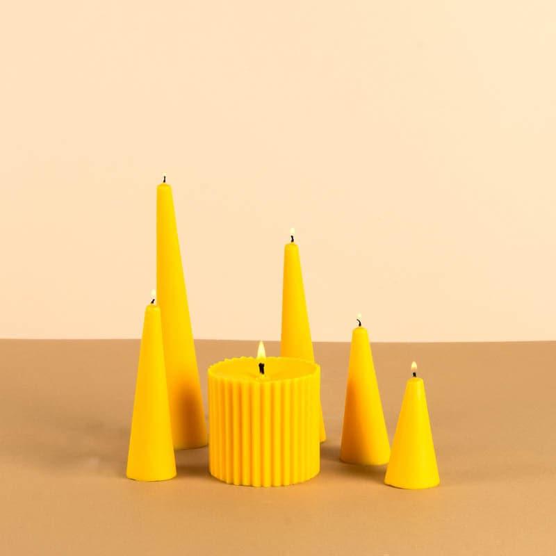 Infinity Set of 6 Banana Yellow Candles - Fte Tropical Scented media 3