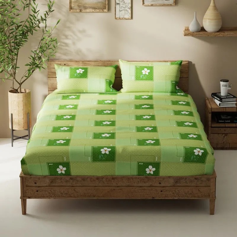 Ruvin Bedsheet (Green) - 115 GSM media 3