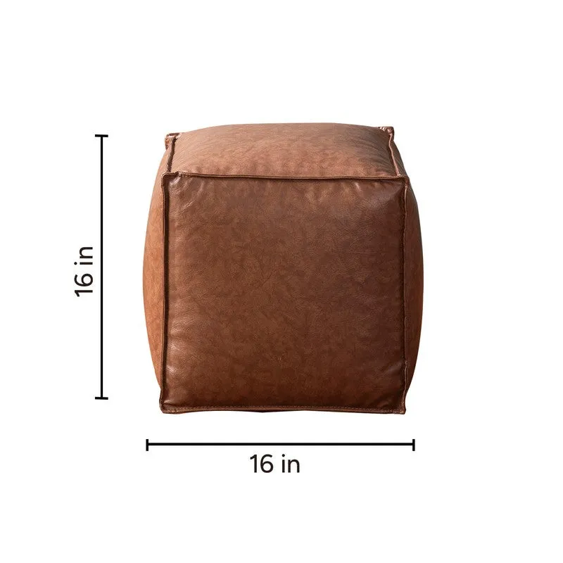 Linear Edge Pouffe - Brown media 9