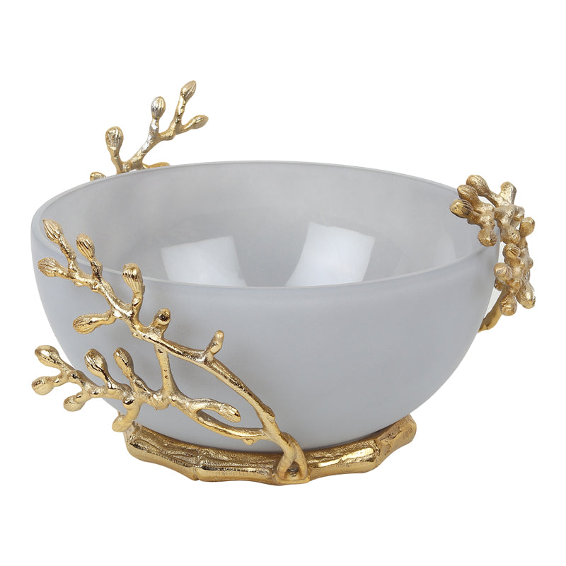 Roscoe Branched Accent Bowl - Grey media 4