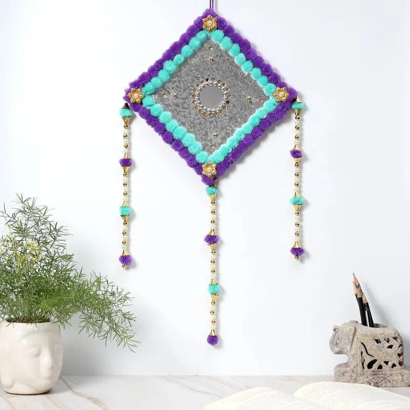 Lozenge Festive Latkan - Aqua & Purple media 1