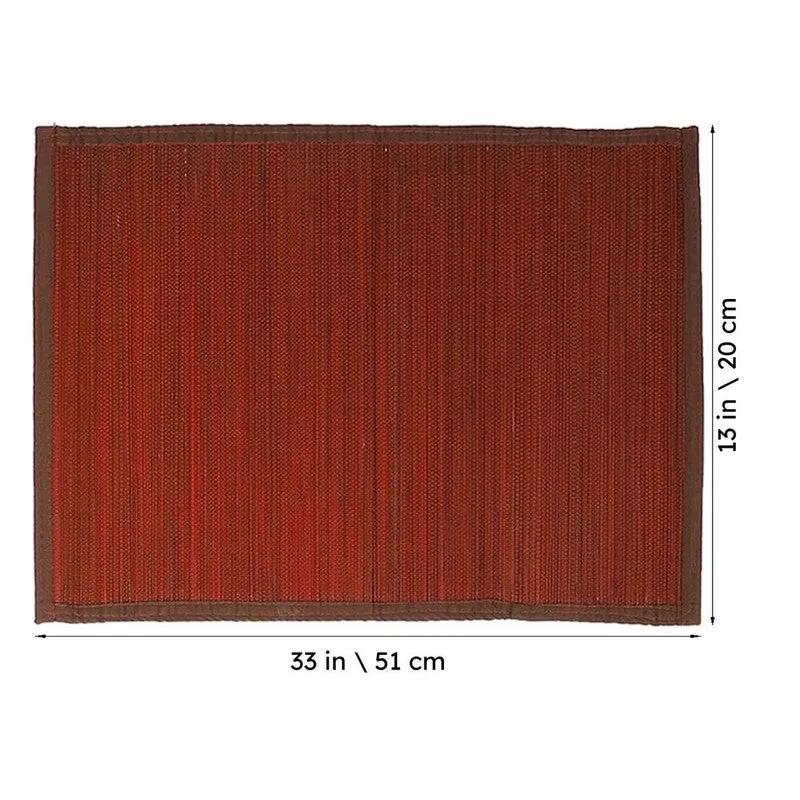 Woodland Nest Bamboo Table Mat (Brown) - Set Of Six media 5