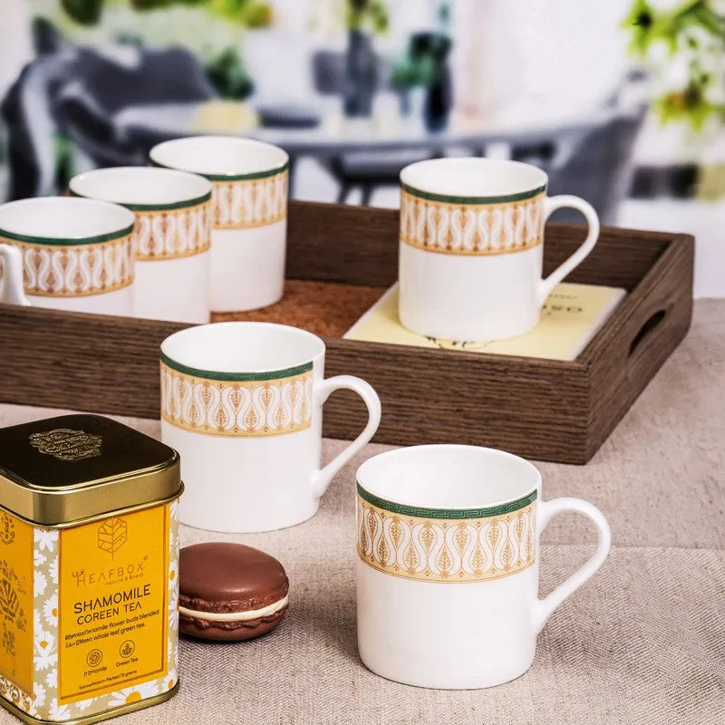 Ember Bone China Tea Cup (210 mL Each) - Set Of Six media 3