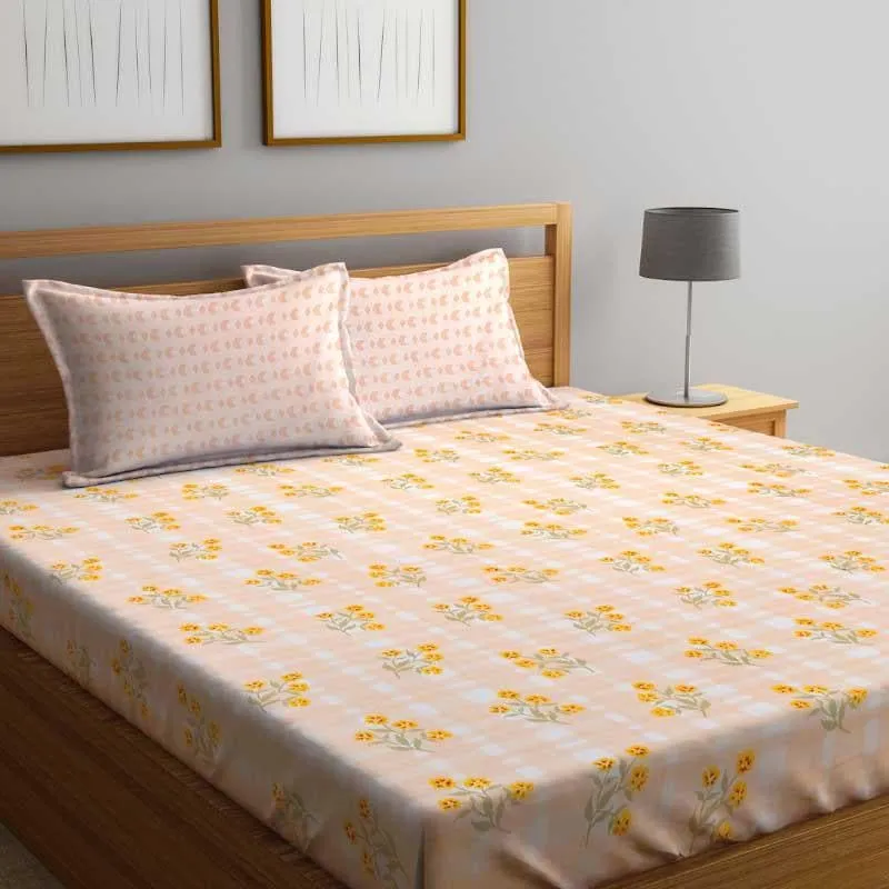 Slumbering Flora Microfiber Bedsheet - 300 GSM media 6