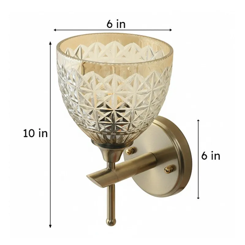 Cindrel Elegant Glass Wall Lamp media 9