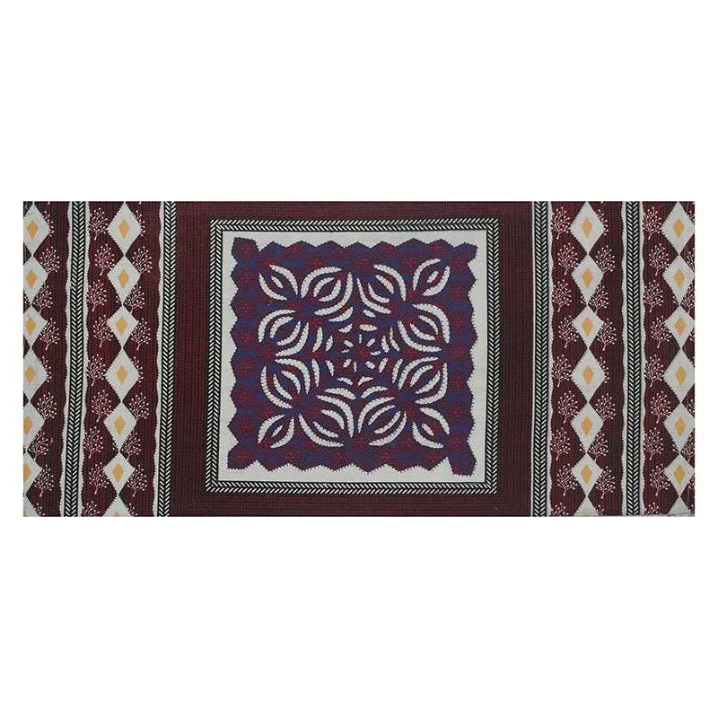Ayatana Ethnic Cotton Diwan Set (Purple) - Eight Piece Set media 5