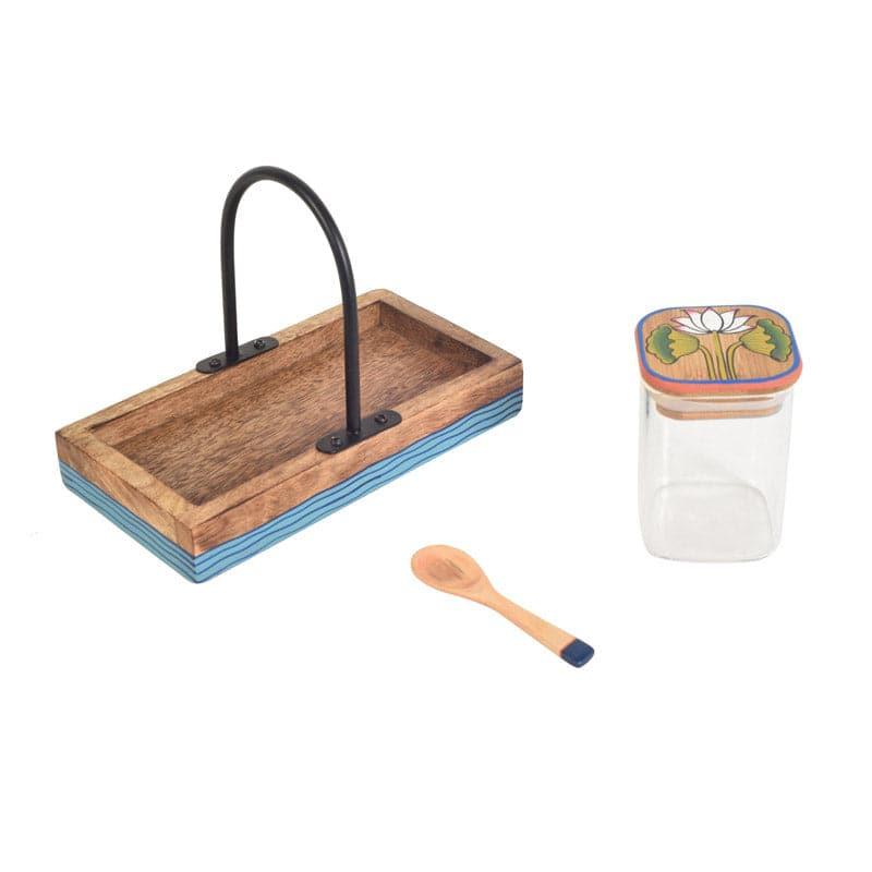 Kamal Storage Jar With Tray (160 ml) - Set Of Two media 3