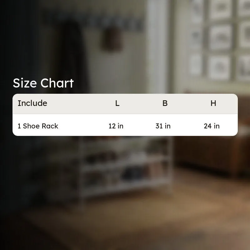 Neat Metal Shoe Rack - White media 9