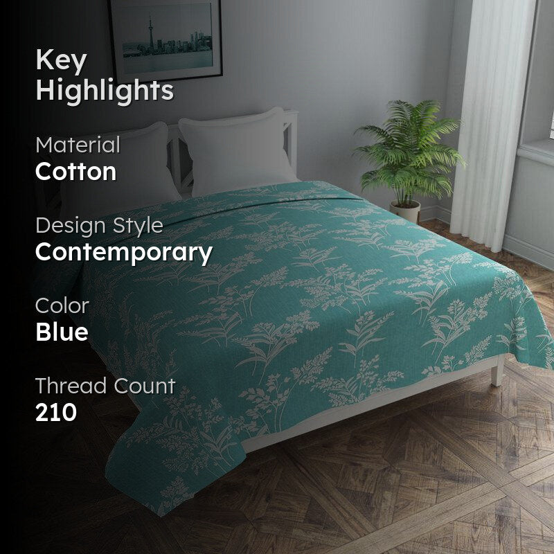 Winter’s Grass Cotton Duvet Cover - 210 TC media 2