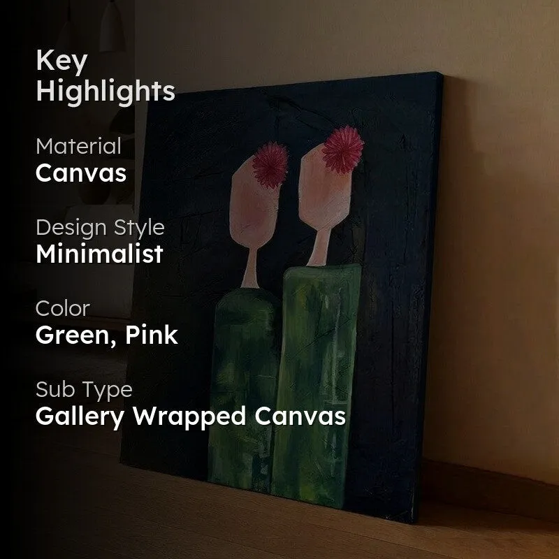 Tranquil Stroke Handmade Canvas Wall Painting media 2