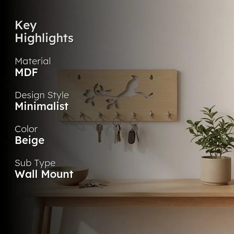EntryNest MDF Hooks & Key Holders media 2